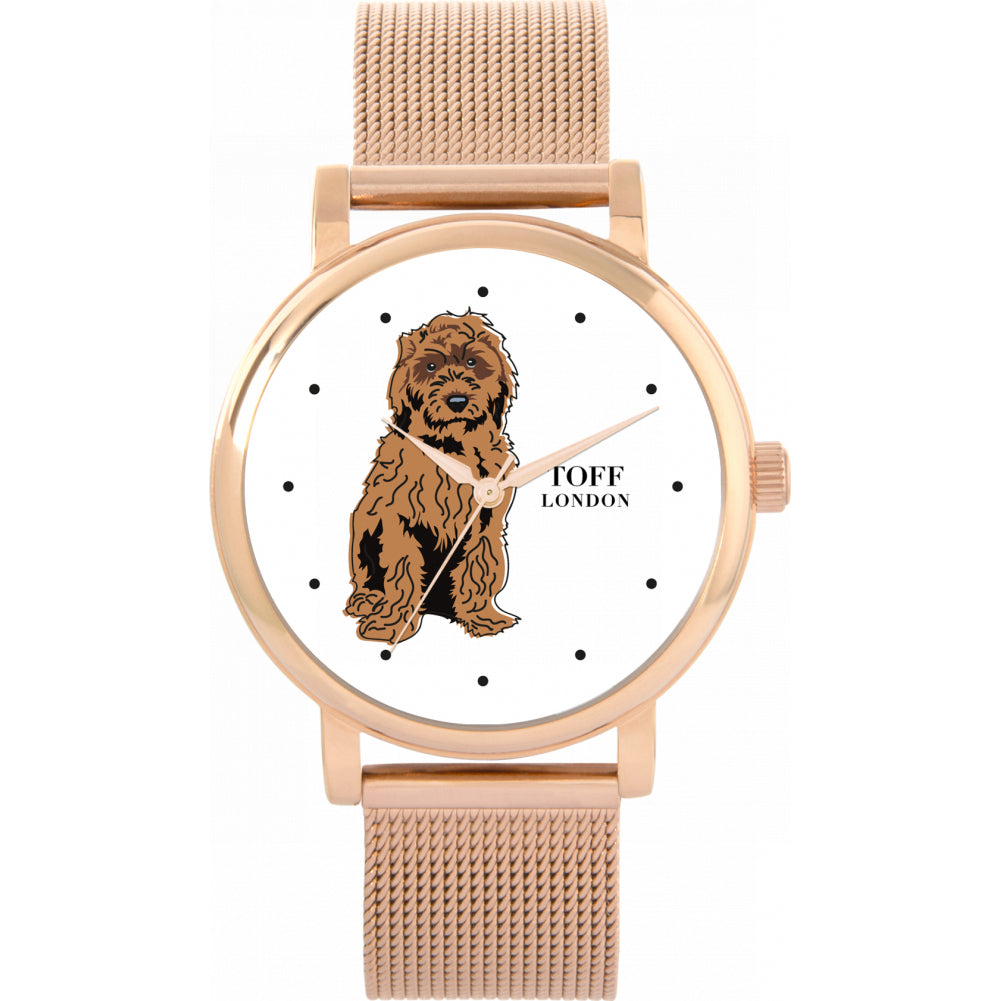 Ladies Brown Cockapoo Dog Watch