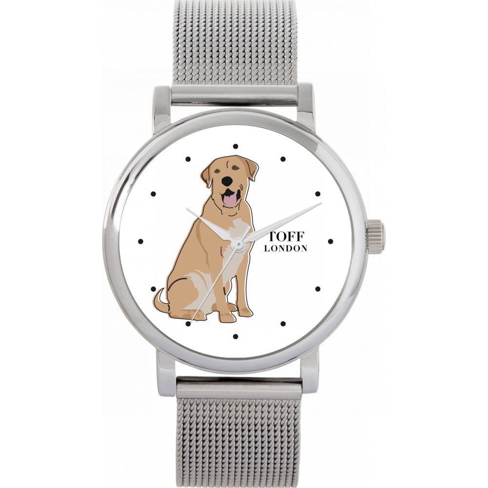 Ladies Beige Labrador Retriever Dog Watch