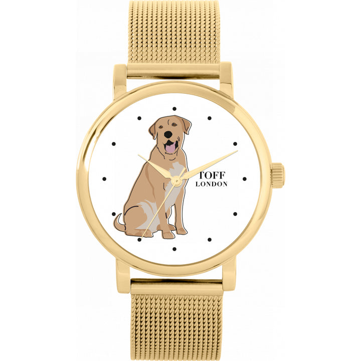 Ladies Beige Labrador Retriever Dog Watch