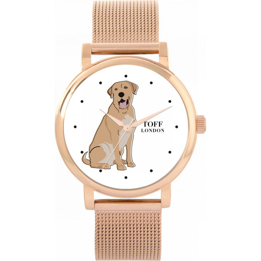 Ladies Beige Labrador Retriever Dog Watch
