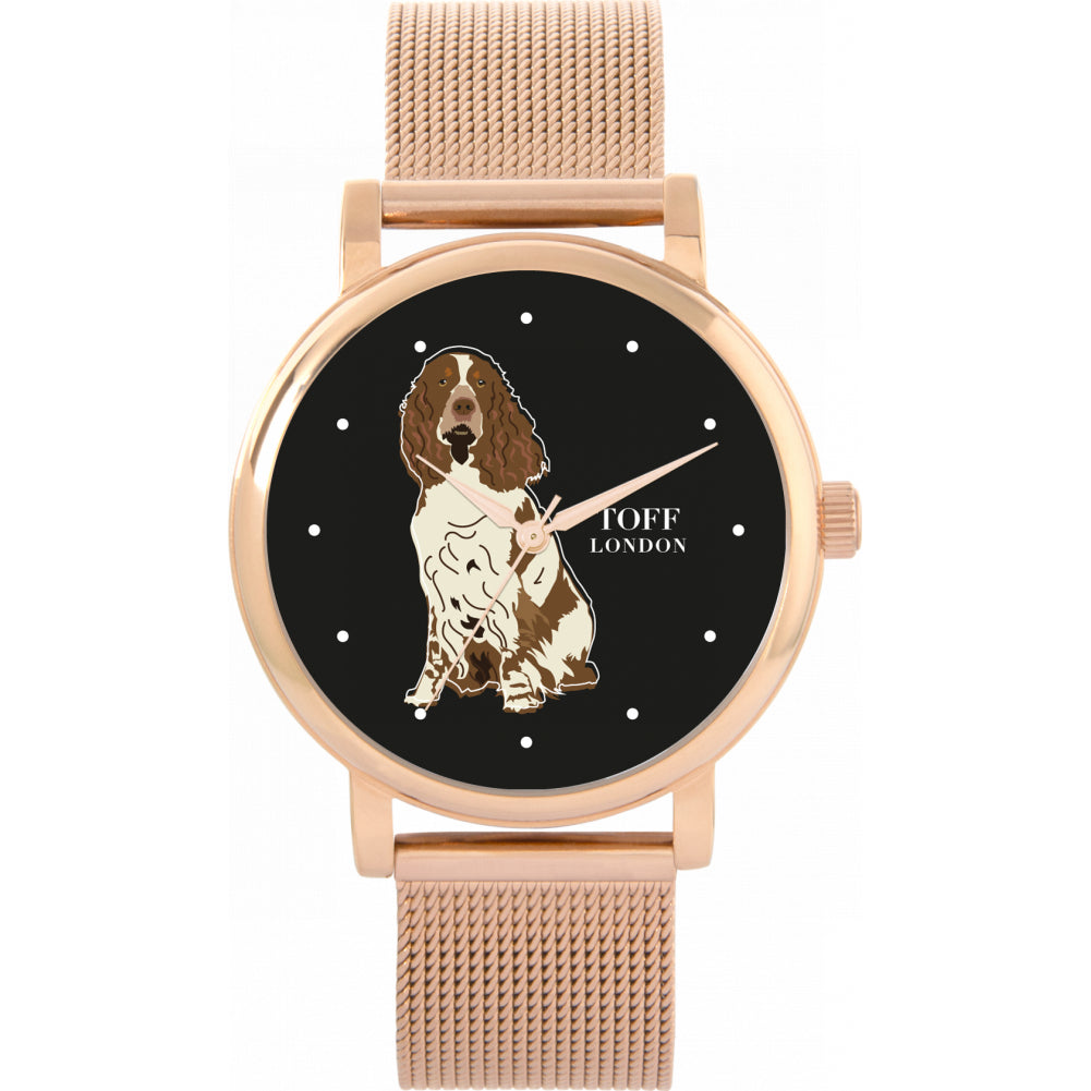 Ladies Brown And White Springer Spaniel Dog Watch