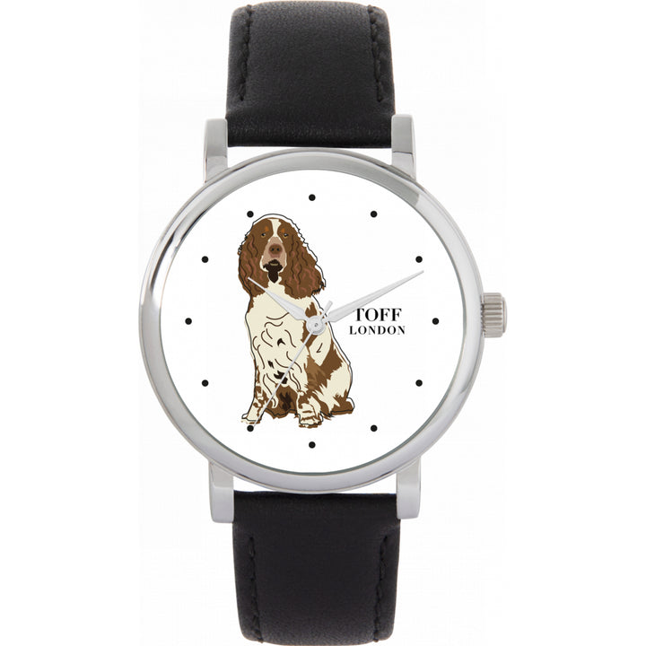 Ladies Brown And White Springer Spaniel Dog Watch