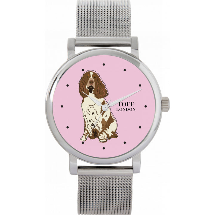 Ladies Brown And White Springer Spaniel Dog Watch