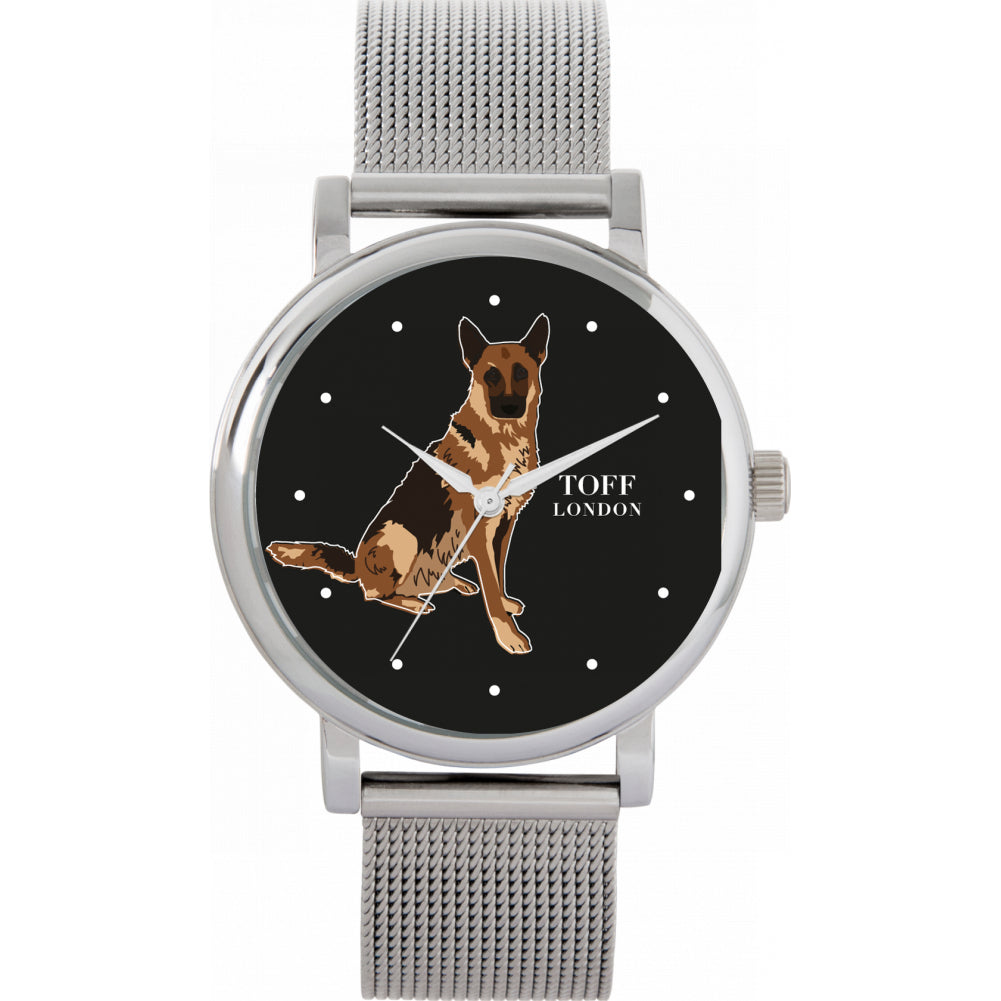 Ladies Brown German Shepherd Dog Watch