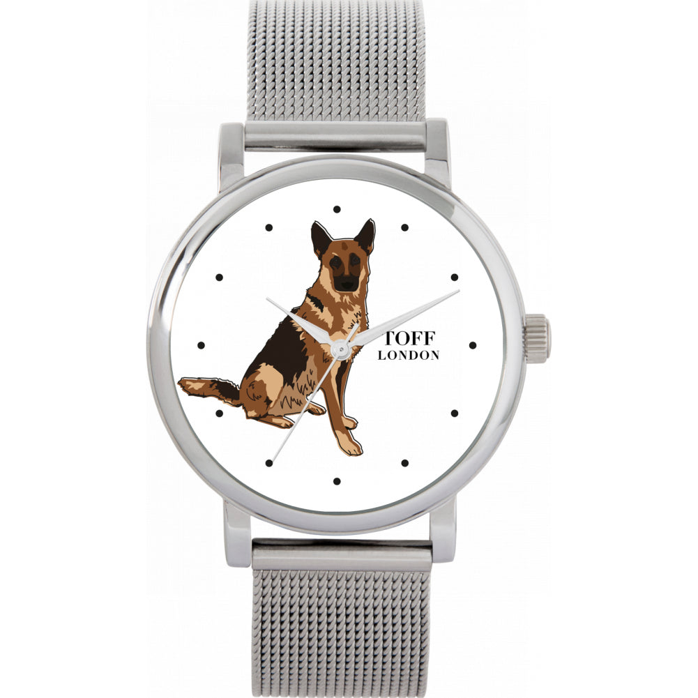 Ladies Brown German Shepherd Dog Watch