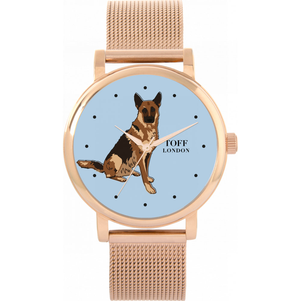 Ladies Brown German Shepherd Dog Watch