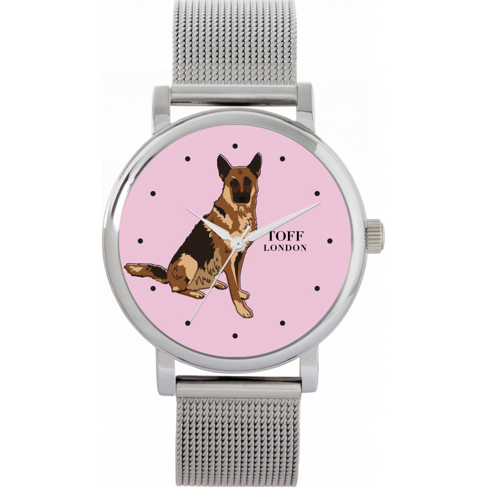 Ladies Brown German Shepherd Dog Watch