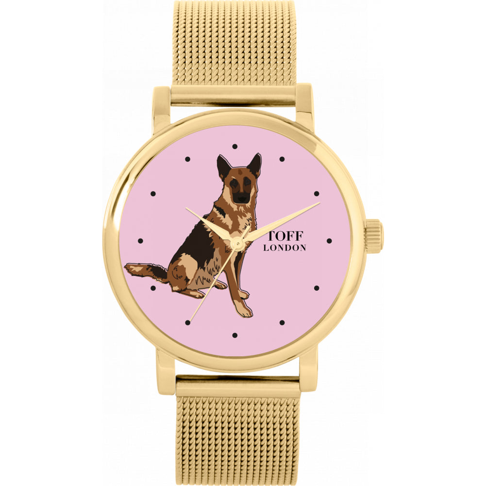 Ladies Brown German Shepherd Dog Watch