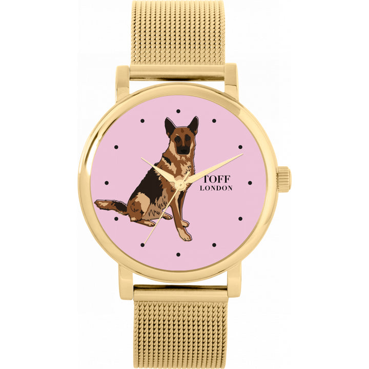 Ladies Brown German Shepherd Dog Watch