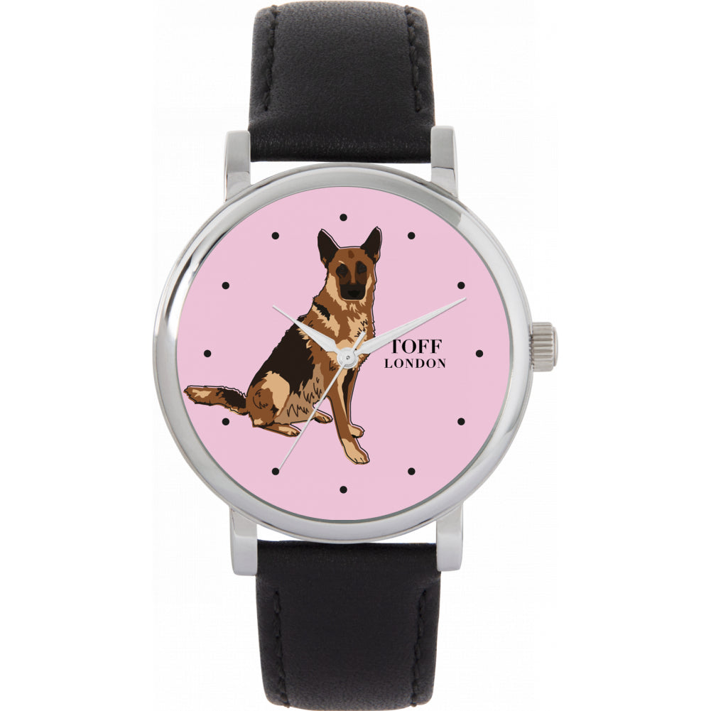 Ladies Brown German Shepherd Dog Watch