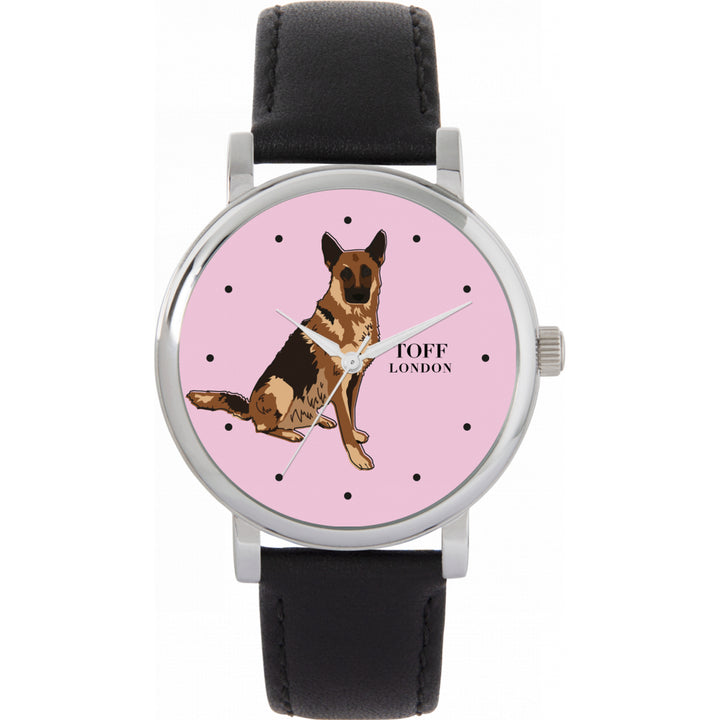 Ladies Brown German Shepherd Dog Watch