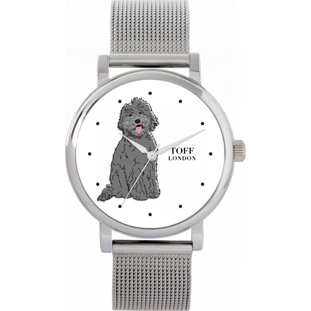 Ladies Grey Labradoodle Dog Watch