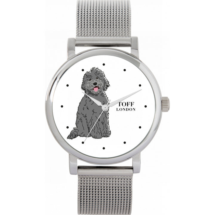 Ladies Grey Labradoodle Dog Watch