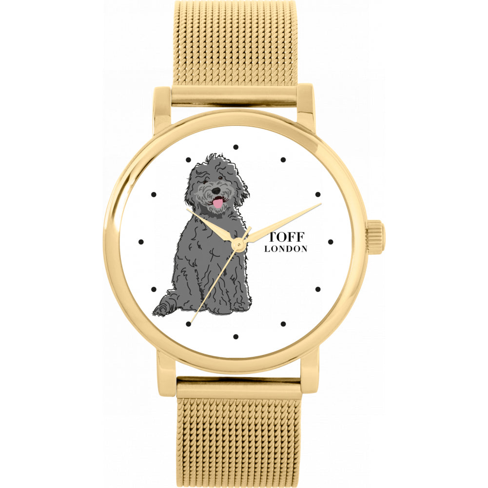 Ladies Grey Labradoodle Dog Watch