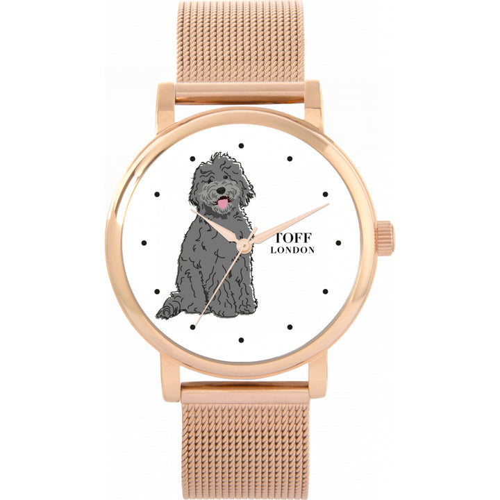 Ladies Grey Labradoodle Dog Watch