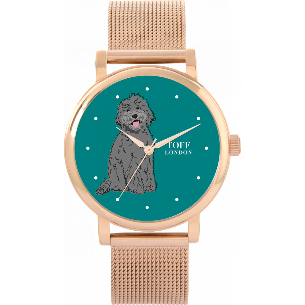 Ladies Grey Labradoodle Dog Watch