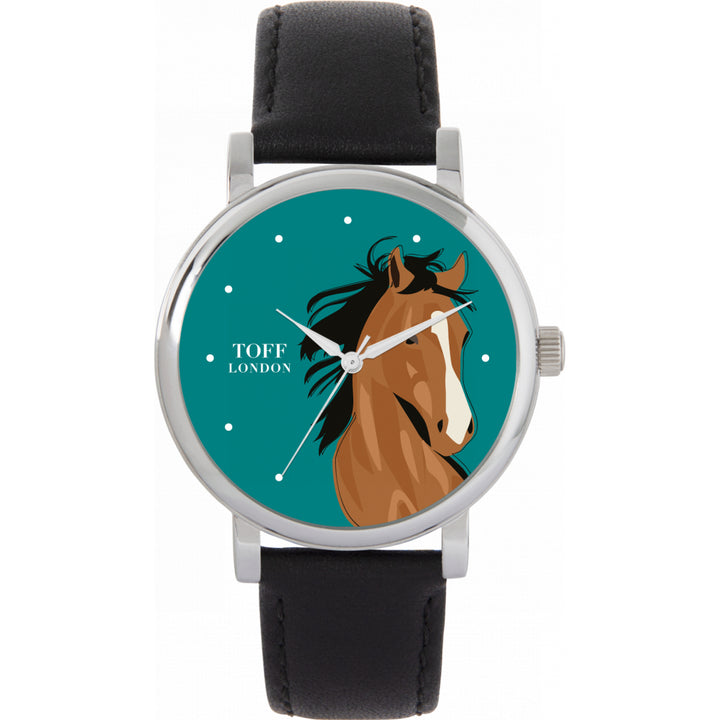 Ladies Brown Arabian Horse Head Watch