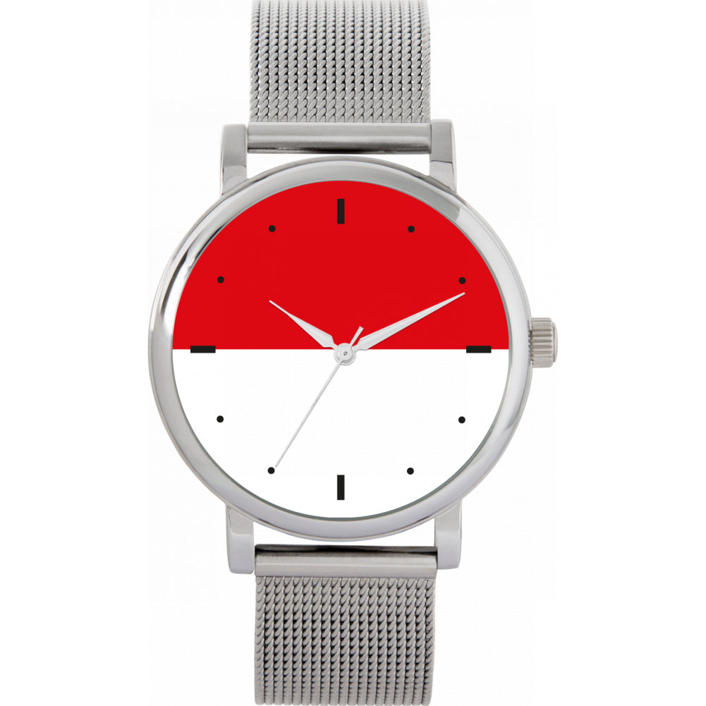 Ladies Indonesia Flag Watch