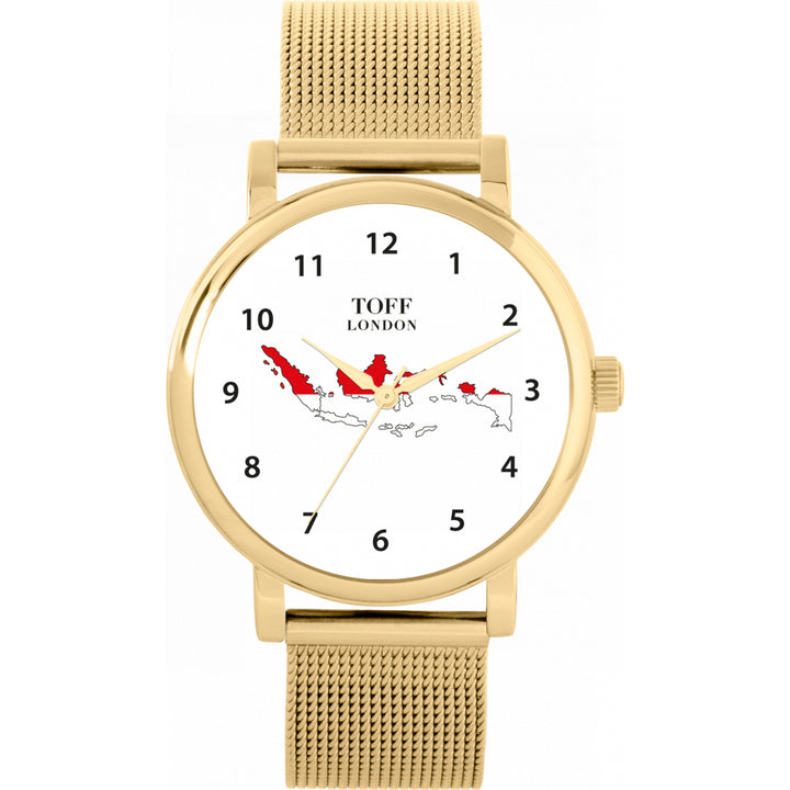 Ladies Indonesia Flag Watch