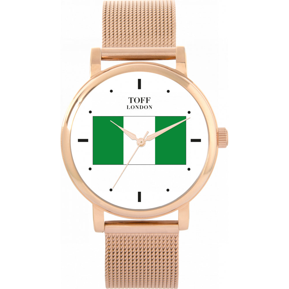 Ladies Nigeria Flag Watch
