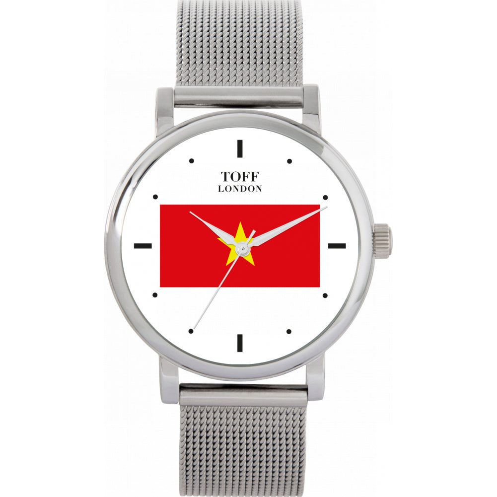 Ladies Vietnam Flag Watch