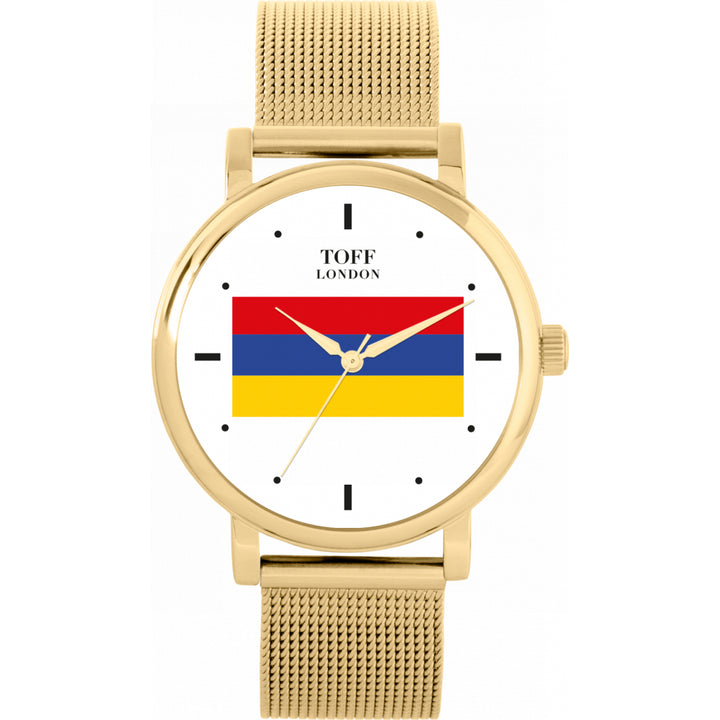 Ladies Armenia Flag Watch