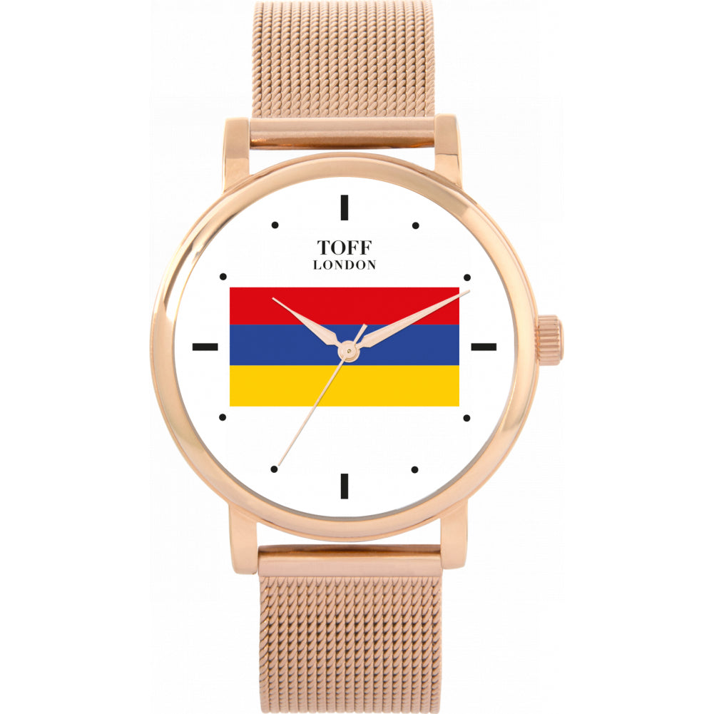 Ladies Armenia Flag Watch