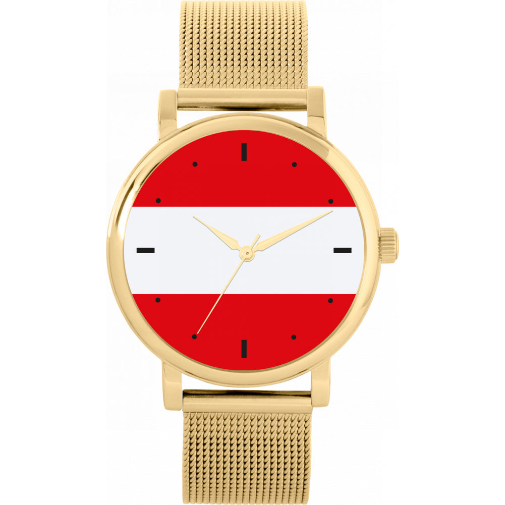 Ladies Austria Flag Watch