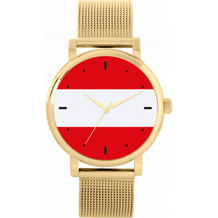 Ladies Austria Flag Watch