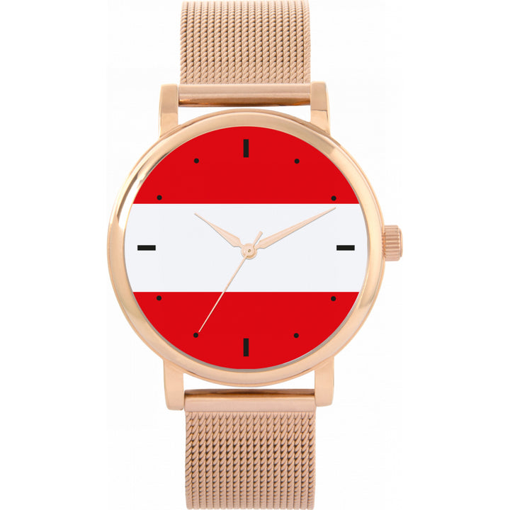 Ladies Austria Flag Watch