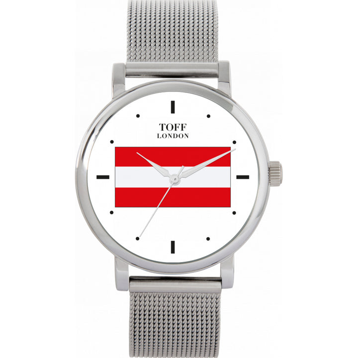 Ladies Austria Flag Watch