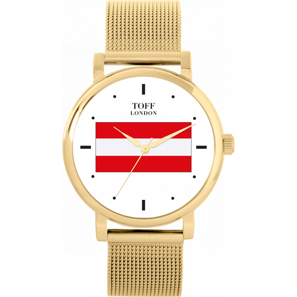 Ladies Austria Flag Watch