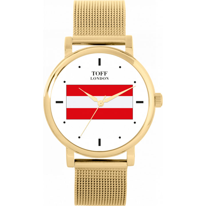 Ladies Austria Flag Watch