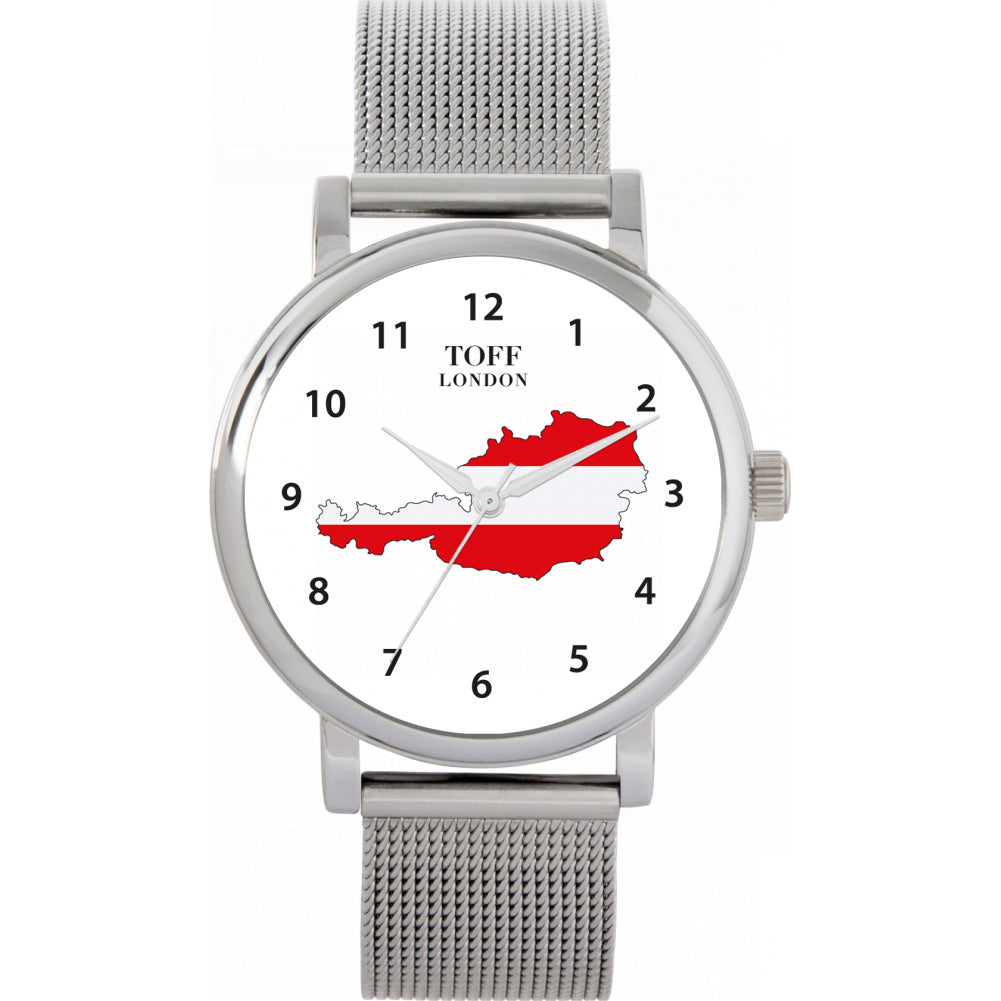 Ladies Austria Flag Watch