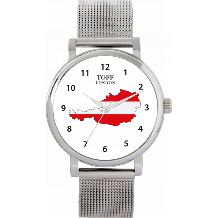 Ladies Austria Flag Watch