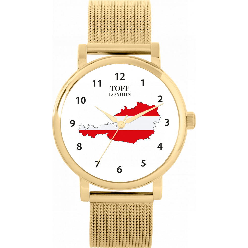Ladies Austria Flag Watch