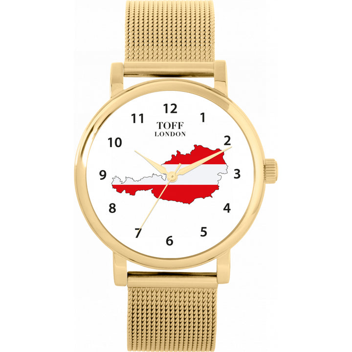 Ladies Austria Flag Watch
