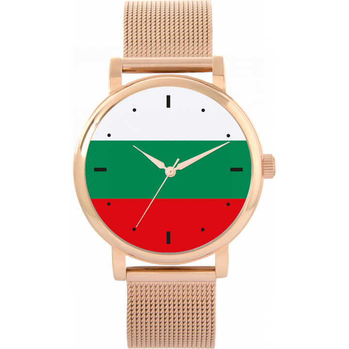 Ladies Bulgaria Flag Watch