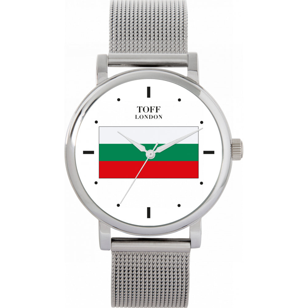 Ladies Bulgaria Flag Watch