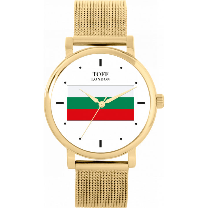 Ladies Bulgaria Flag Watch
