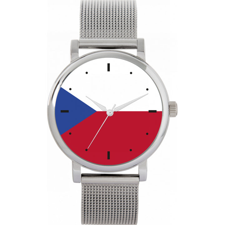 Ladies Czech Republic Flag Watch