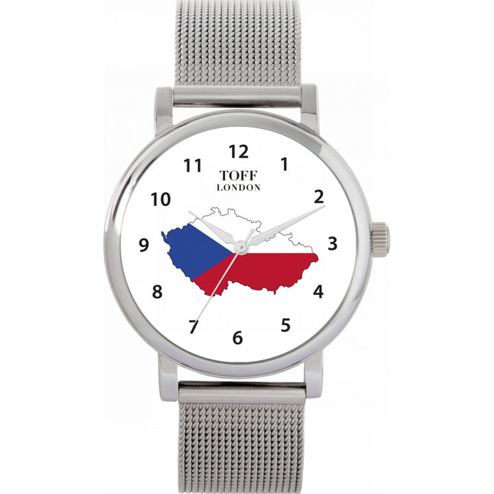 Ladies Czech Republic Flag Watch