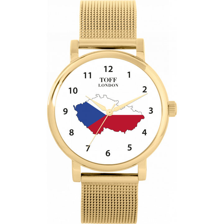 Ladies Czech Republic Flag Watch