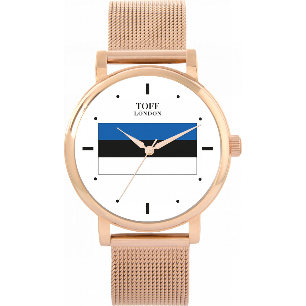 Ladies Estonia Flag Watch