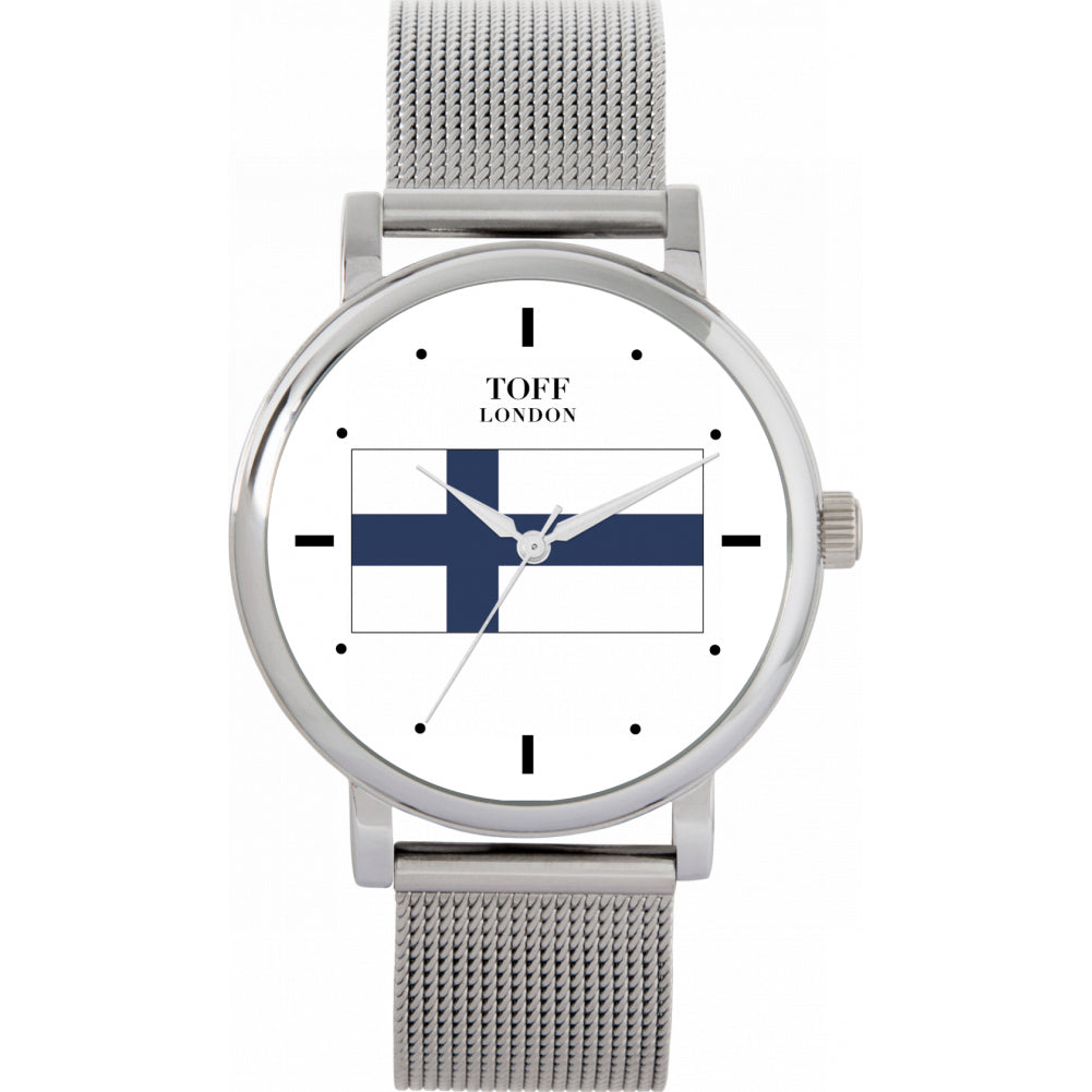 Ladies Finland Flag Watch