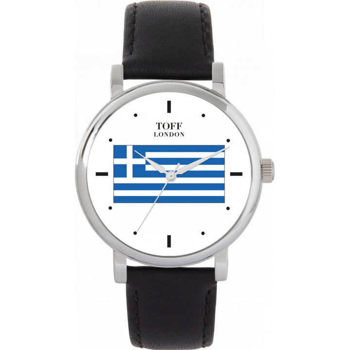 Ladies Greece Flag Watch