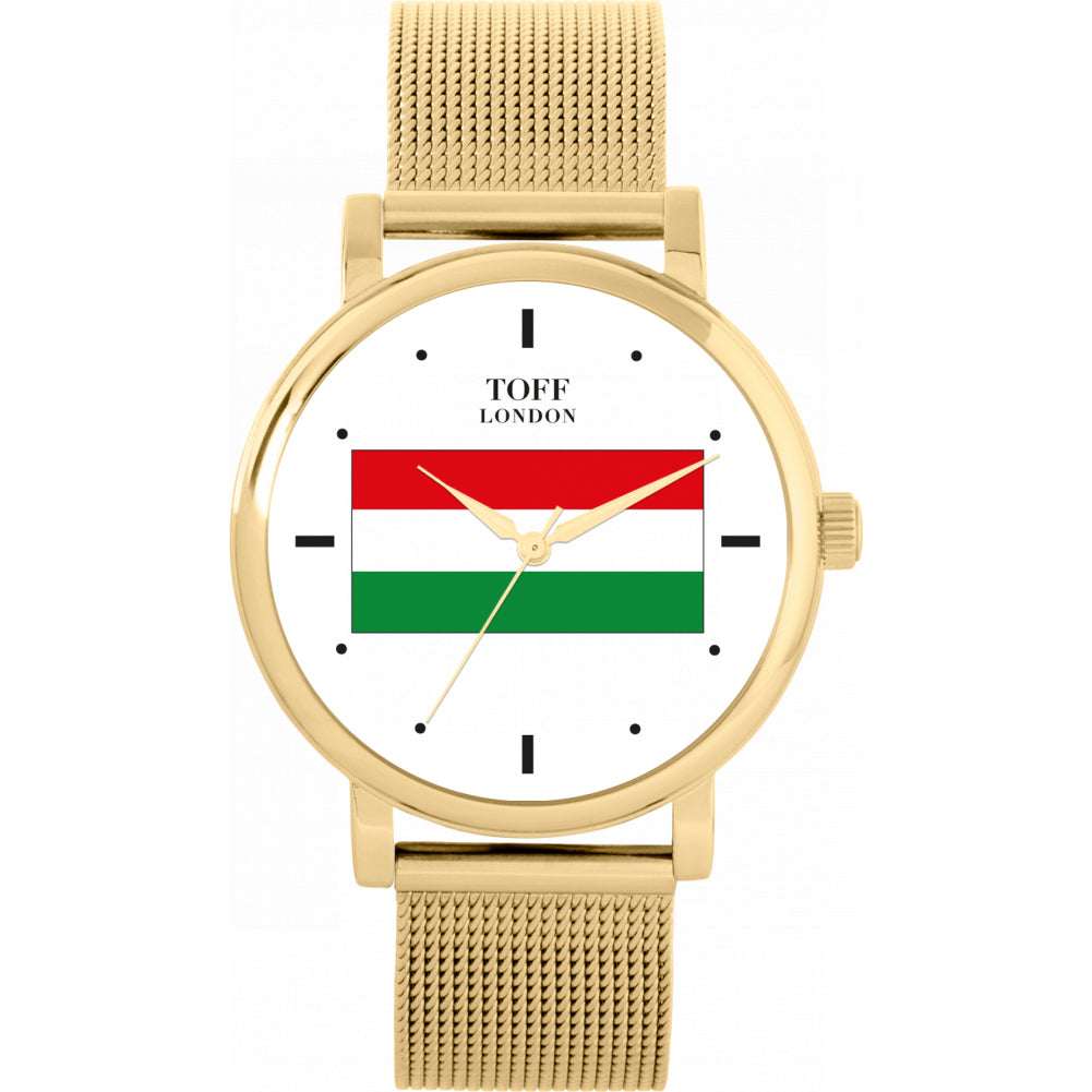Ladies Hungary Flag Watch