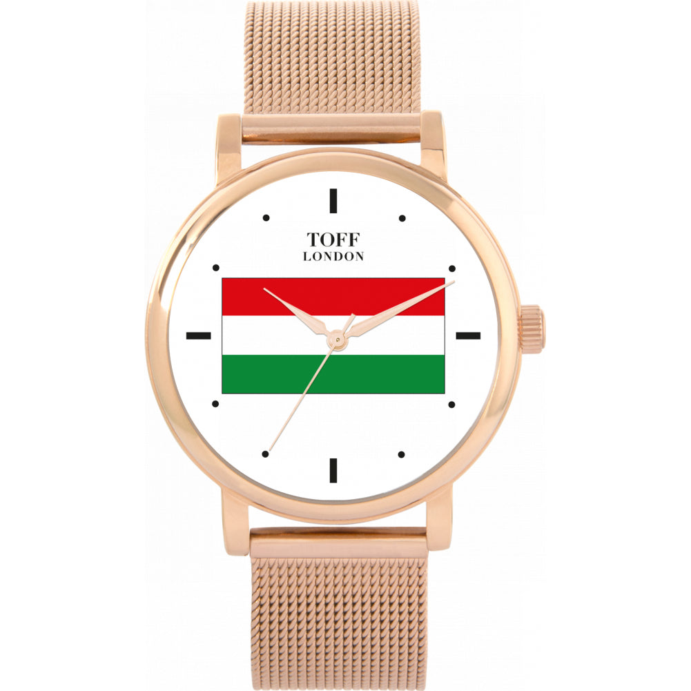 Ladies Hungary Flag Watch