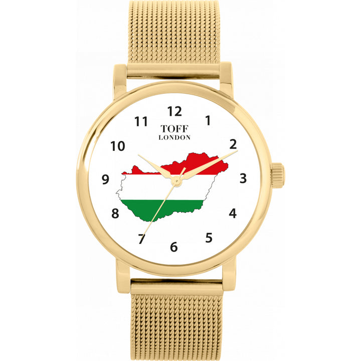 Ladies Hungary Flag Watch