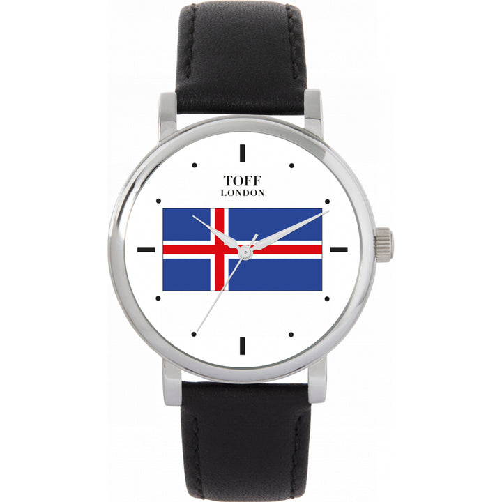 Ladies Iceland Flag Watch